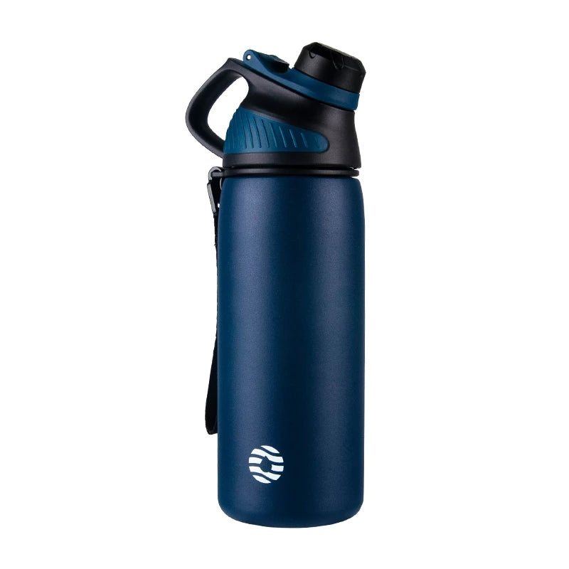 This stainless steel water bottle features a convenient magnetic lid, making it easy to enjoy your favorite beverages on-the-go. Crafted from durable stainless steel, this bottle offers long-lasting use and a sleek, modern design. Stay hydrated and stylish with this must-have accessory.