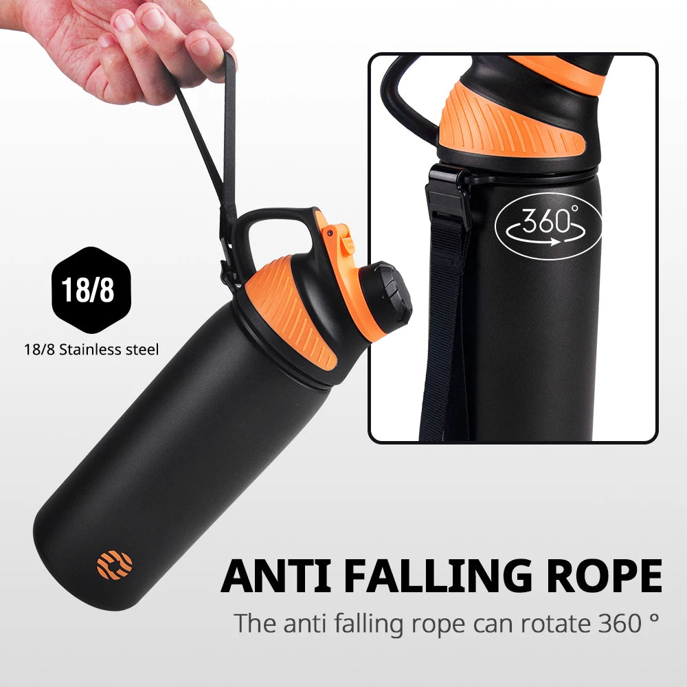 This stainless steel water bottle features a convenient magnetic lid, making it easy to enjoy your favorite beverages on-the-go. Crafted from durable stainless steel, this bottle offers long-lasting use and a sleek, modern design. Stay hydrated and stylish with this must-have accessory.